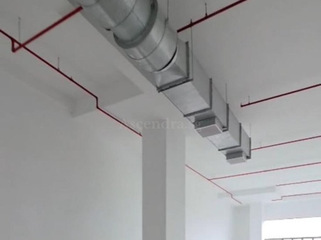 LHN Food Chain food factory building at Tuas Singapore ceiling & exhaust